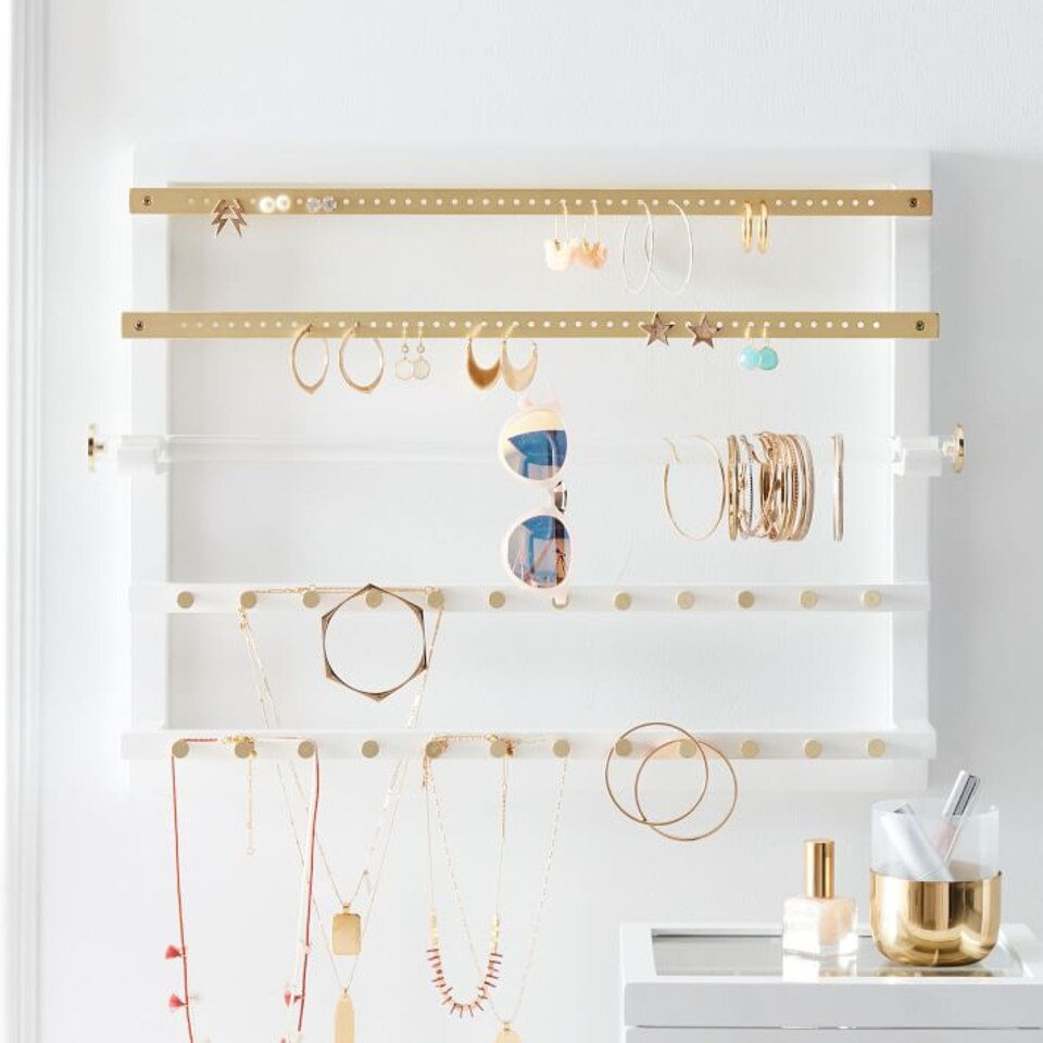 Elle Lacquer Wall Jewellery Organiser